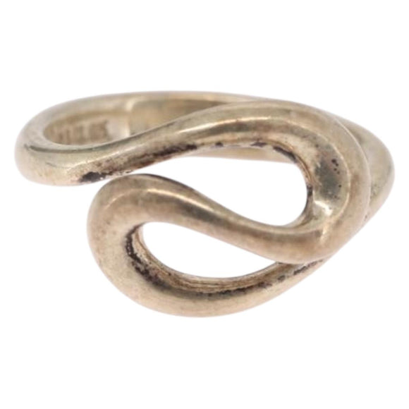 Tiffany & Co. Open Wave Ring Ag925 Silver #7(JP Size) Auth ar14433