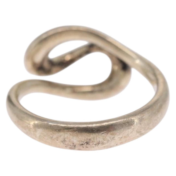 Tiffany & Co. Open Wave Ring Ag925 Silver #7(JP Size) Auth ar14433