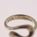 Tiffany & Co. Open Wave Ring Ag925 Silver #7(JP Size) Auth ar14433-7