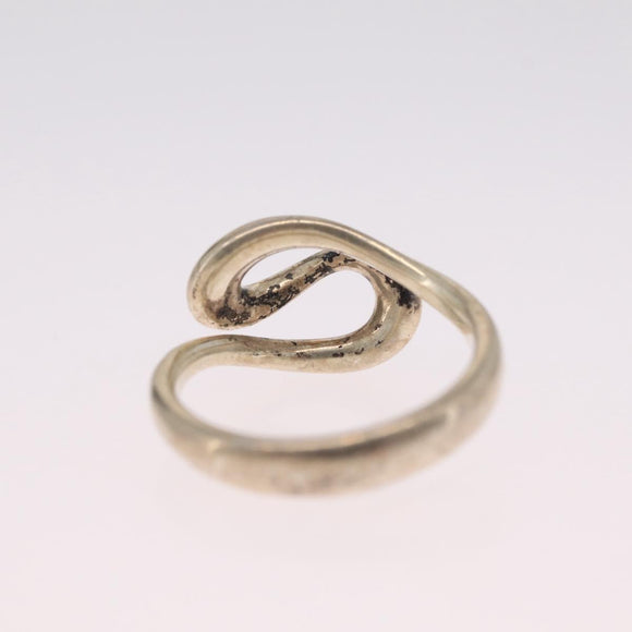 Tiffany & Co. Open Wave Ring Ag925 Silver #7(JP Size) Auth ar14433