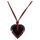 Baccarat Necklace Glass Red Auth ar14435-1