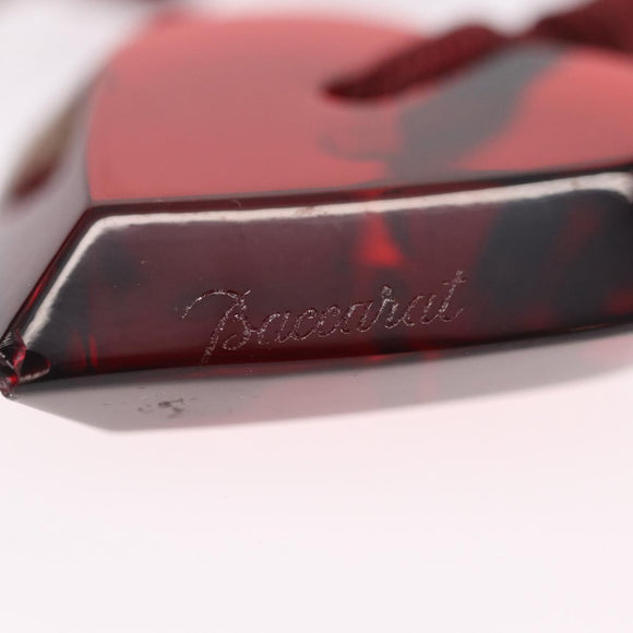 Baccarat Necklace Glass Red Auth ar14435