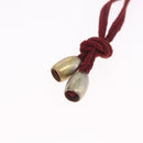 Baccarat Necklace Glass Red Auth ar14435-13