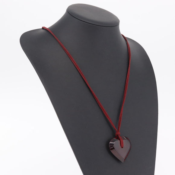Baccarat Necklace Glass Red Auth ar14435