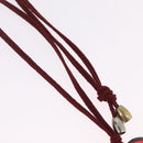 Baccarat Necklace Glass Red Auth ar14435-4