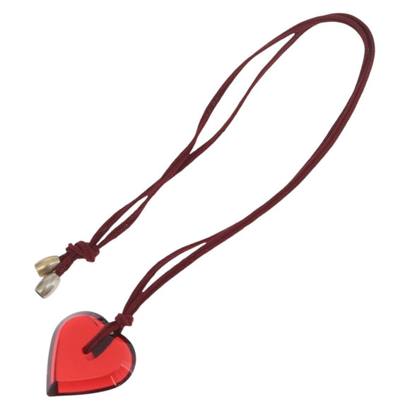Baccarat Necklace Glass Red Auth ar14435