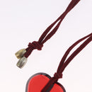 Baccarat Necklace Glass Red Auth ar14435-9
