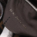 FENDI Zucca Canvas Mamma Baguette Shoulder Bag Brown Black Auth ar14443V-25