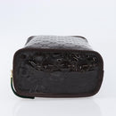 GUCCI GG Canvas Web Sherry Line Clutch Bag Rubber Brown Gold Auth ar14445V-5