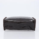 GUCCI GG Canvas Web Sherry Line Clutch Bag Rubber Brown Gold Auth ar14445V-7
