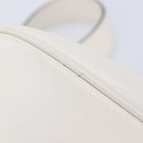 PRADA Mirage Camera Bag Shoulder Bag Leather White Gold Auth ar14450V-18