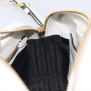 PRADA Mirage Camera Bag Shoulder Bag Leather White Gold Auth ar14450V-22