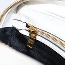 PRADA Mirage Camera Bag Shoulder Bag Leather White Gold Auth ar14450V-24