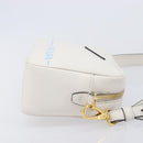 PRADA Mirage Camera Bag Shoulder Bag Leather White Gold Auth ar14450V-4