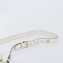PRADA Mirage Camera Bag Shoulder Bag Leather White Gold Auth ar14450V-8