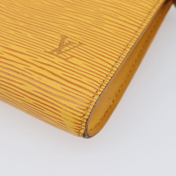 LOUIS VUITTON Epi Pochette Accessoires Pouch Yellow M52949 LV Auth ar14451