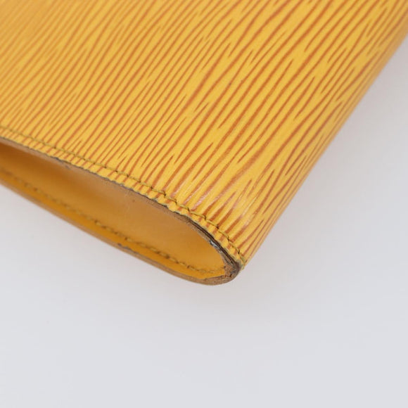 LOUIS VUITTON Epi Pochette Accessoires Pouch Yellow M52949 LV Auth ar14451