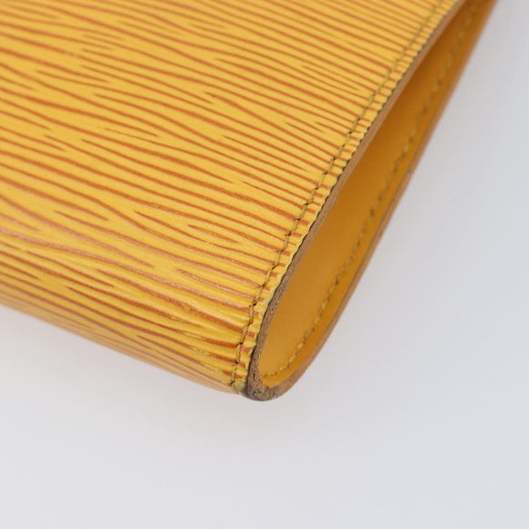 LOUIS VUITTON Epi Pochette Accessoires Pouch Yellow M52949 LV Auth ar14451