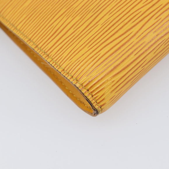LOUIS VUITTON Epi Pochette Accessoires Pouch Yellow M52949 LV Auth ar14451