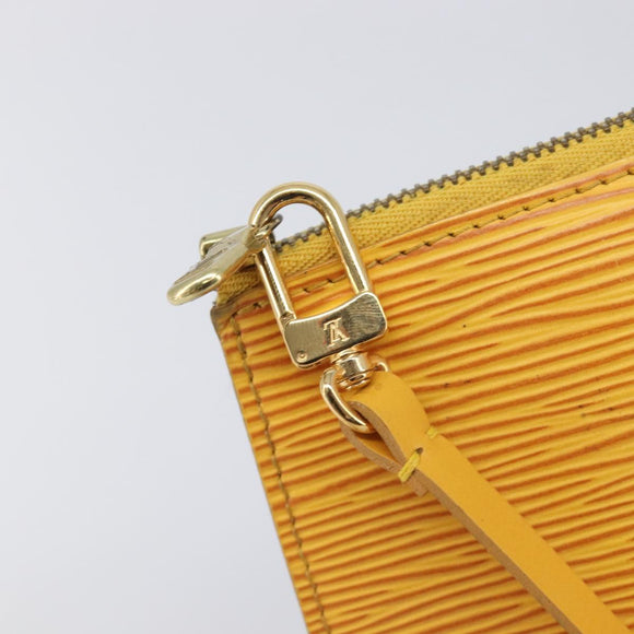 LOUIS VUITTON Epi Pochette Accessoires Pouch Yellow M52949 LV Auth ar14451
