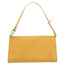 LOUIS VUITTON Epi Pochette Accessoires Pouch Yellow M52949 LV Auth ar14451-2