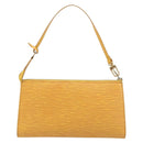 LOUIS VUITTON Epi Pochette Accessoires Pouch Yellow M52949 LV Auth ar14451-3