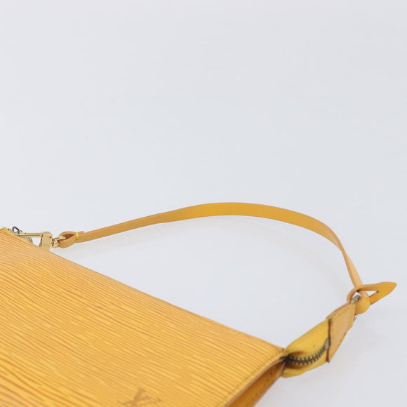LOUIS VUITTON Epi Pochette Accessoires Pouch Yellow M52949 LV Auth ar14451