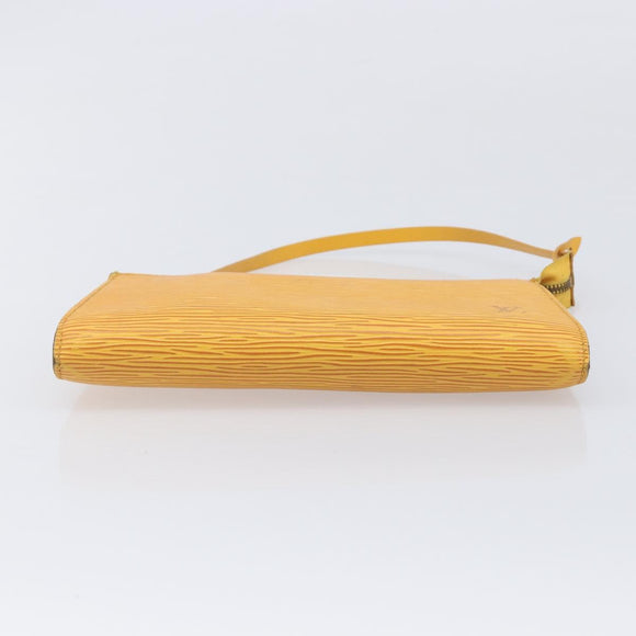 LOUIS VUITTON Epi Pochette Accessoires Pouch Yellow M52949 LV Auth ar14451