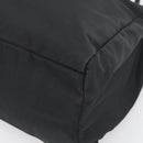 PRADA Hand Bag Nylon Black Silver Auth ar14452-10