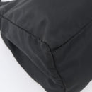 PRADA Hand Bag Nylon Black Silver Auth ar14452-11