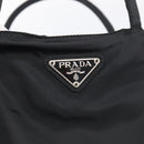 PRADA Hand Bag Nylon Black Silver Auth ar14452-14