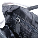 PRADA Hand Bag Nylon Black Silver Auth ar14452-19