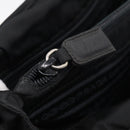 PRADA Hand Bag Nylon Black Silver Auth ar14452-21