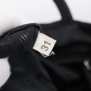 PRADA Hand Bag Nylon Black Silver Auth ar14452-24