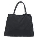 PRADA Hand Bag Nylon Black Silver Auth ar14452-3