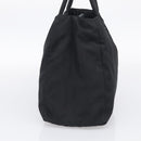 PRADA Hand Bag Nylon Black Silver Auth ar14452-4