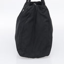 PRADA Hand Bag Nylon Black Silver Auth ar14452-5