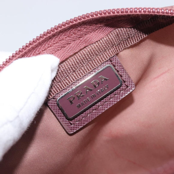 PRADA Pouch Nylon Pink Auth ar14453