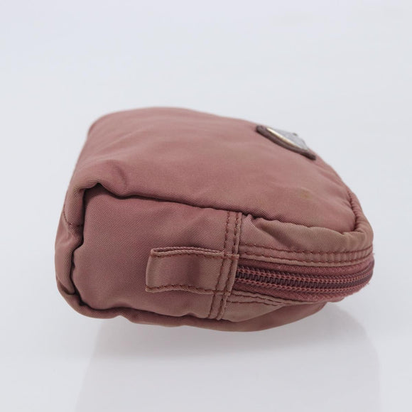 PRADA Pouch Nylon Pink Auth ar14453