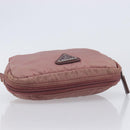 PRADA Pouch Nylon Pink Auth ar14453-6