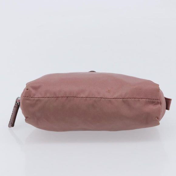 PRADA Pouch Nylon Pink Auth ar14453