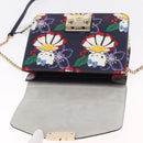 Furla Metropolis Chain Furla x Hello Kitty Bag Leather Navy Gold Auth ar14454M-17
