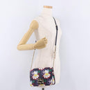 Furla Metropolis Chain Furla x Hello Kitty Bag Leather Navy Gold Auth ar14454M-26