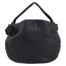 Salvatore Ferragamo Vala Shoulder Bag Leather Black Gold Auth ar14462A-2