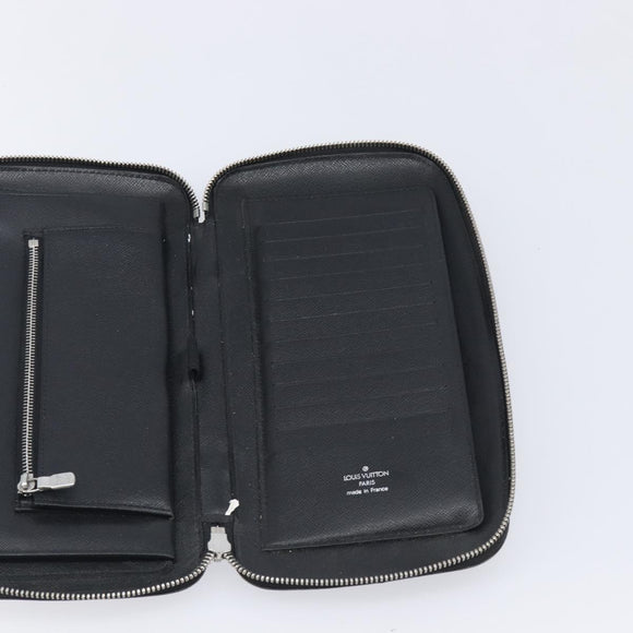 LOUIS VUITTON Taiga Organizer Atoll Travel Case Ardoise M30652 LV Auth ar14463