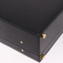 LOEWE Attache Case Briefcase Leather Black Gold Auth ar14470-12