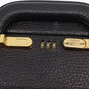 LOEWE Attache Case Briefcase Leather Black Gold Auth ar14470-16