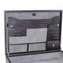 LOEWE Attache Case Briefcase Leather Black Gold Auth ar14470-17