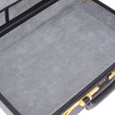 LOEWE Attache Case Briefcase Leather Black Gold Auth ar14470-19