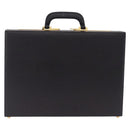 LOEWE Attache Case Briefcase Leather Black Gold Auth ar14470-3